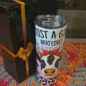 Just A Girl Who Loves Cows 20oz Tumbler